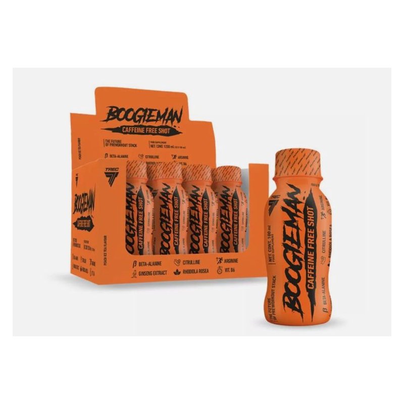 Vendita online INTEGRATORE PER LO SPORT BOOGIEMAN CAFFEINE SHOT 100ML PEACH ICE TEA costo  2,50 €  spedizione in 24h