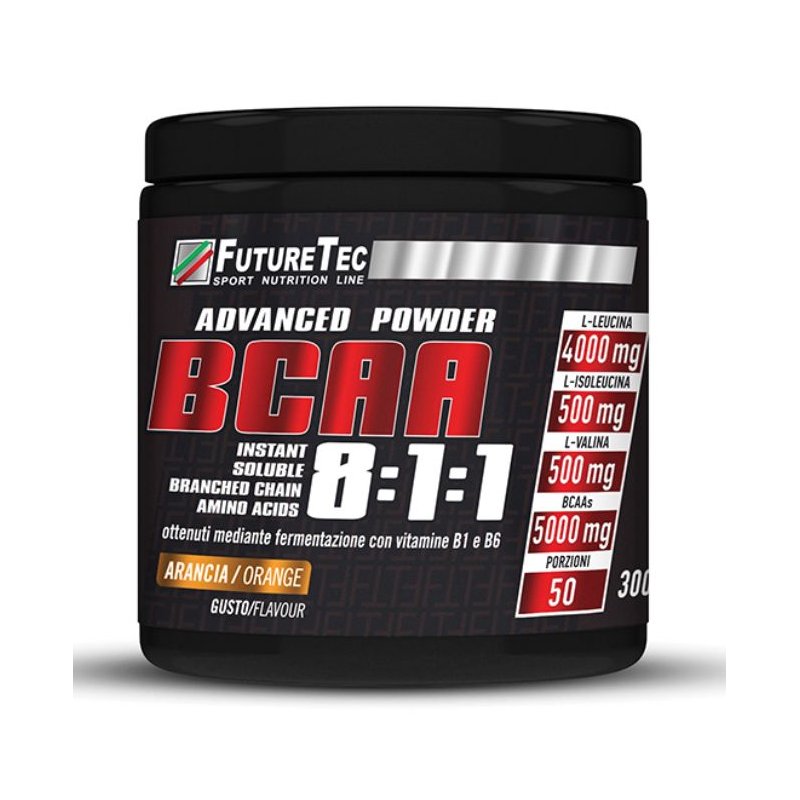 Vendita online INTEGRATORE PER LO SPORT BCAA 8:1:1 300G ARANCIA costo  25,00 €  spedizione in 24h