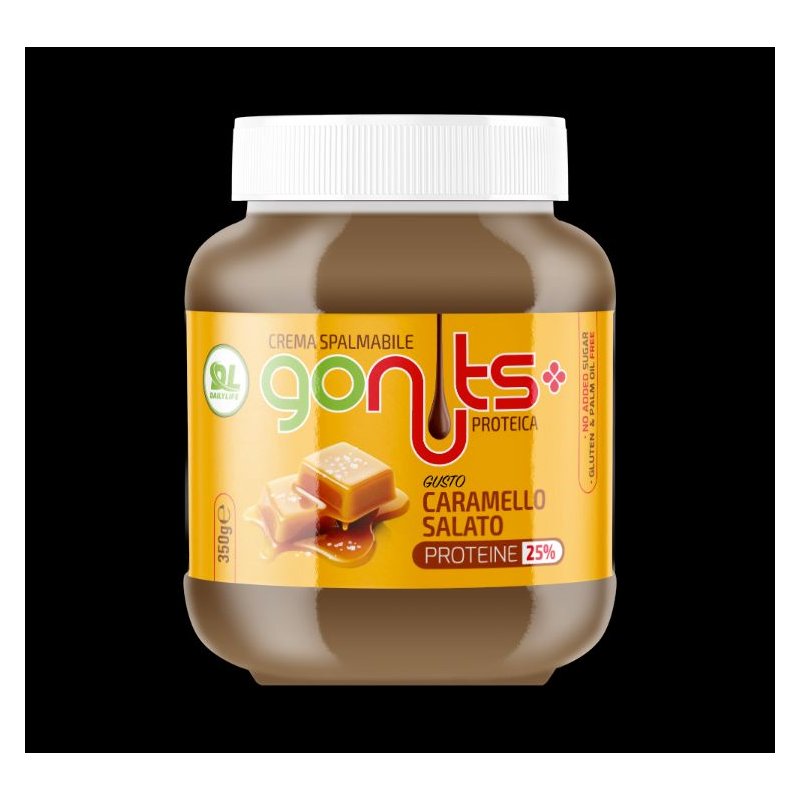 Vendita online INTEGRATORE ALIMENTARE GO NUTS 350G CARAMELLO SALATO costo  8,00 €  spedizione in 24h