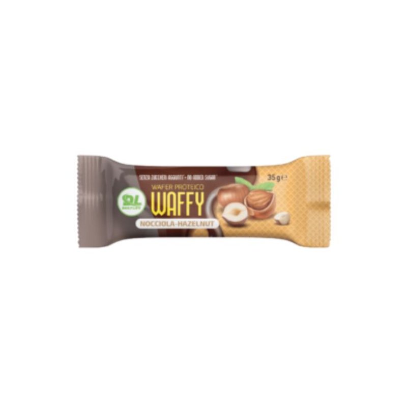 Vendita online INTEGRATORE ALIMENTARE WAFFY 35G NOCCIOLA costo  2,00 €  spedizione in 24h