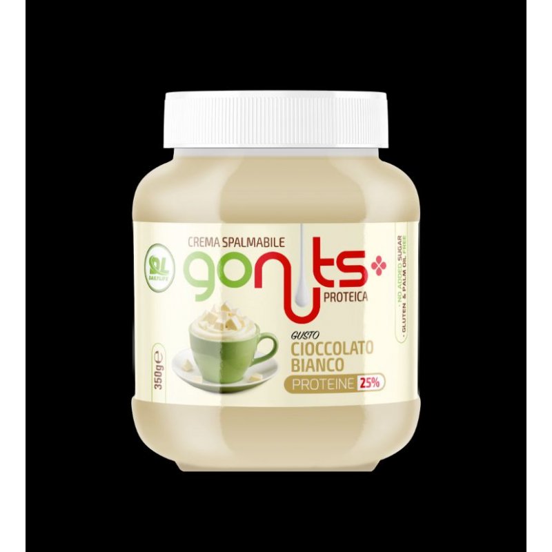 Vendita online INTEGRATORE ALIMENTARE GO NUTS 350G CIOCCOLATO BIANCO costo  8,00 €  spedizione in 24h