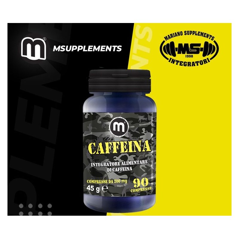 Vendita online INTEGRATORE PER LO SPORT CAFFEINA 200MG 90 COMPRESSE costo  15,00 €  spedizione in 24h