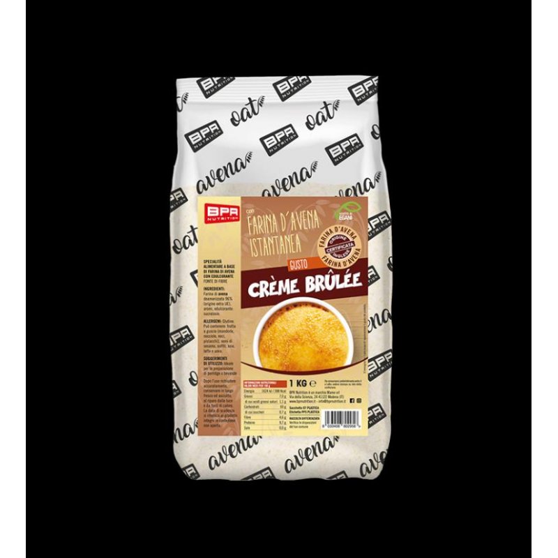 Vendita online INTEGRATORE ALIMENTARE FARINA D'AVENA 1KG CREMA BRULEE costo  12,00 €  spedizione in 24h
