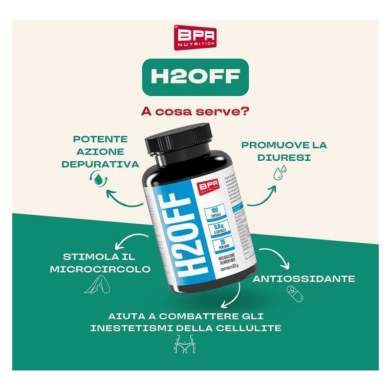 Vendita online INTEGRATORE PER LO SPORT H2OFF 100 CAPSULE costo  35,00 €  spedizione in 24h