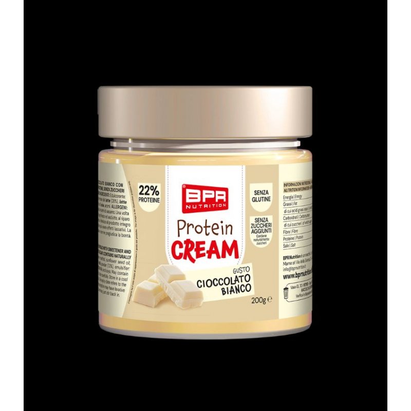Vendita online INTEGRATORE ALIMENTARE PROTEIN CREAM 200G CIOCCOLATO BIANCO costo  7,00 €  spedizione in 24h