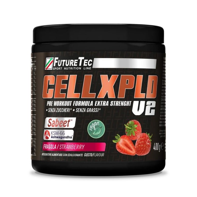 Vendita online INTEGRATORE PER LO SPORT CELLXPLD V2 400G FRAGOLA costo  35,00 €  spedizione in 24h