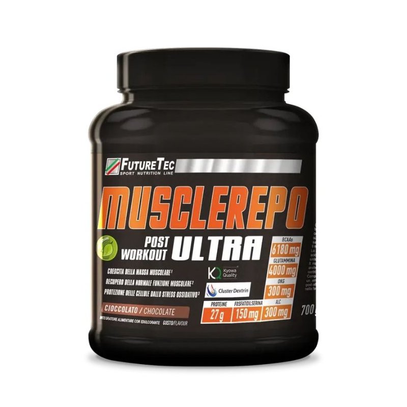 Vendita online INTEGRATORE PER LO SPORT MUSCLE REPO 700G CIOCCOLATO costo  45,00 €  spedizione in 24h