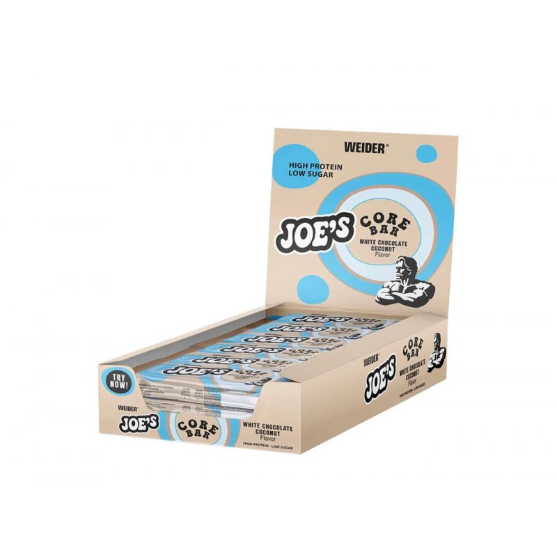 Vendita online INTEGRATORE ALIMENTARE JOE'S CORE PROTEIN BAR 45G WHITE CHOCOLATE COCONUT costo  2,50 €  spedizione in 24h