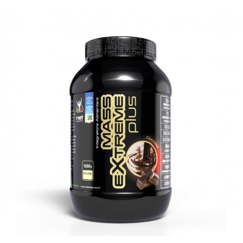 Vendita online INTEGRATORE ALIMENTARE MASS EXTREME PLUS 1,5KG CIOCCOLATO costo  50,00 €  spedizione in 24h