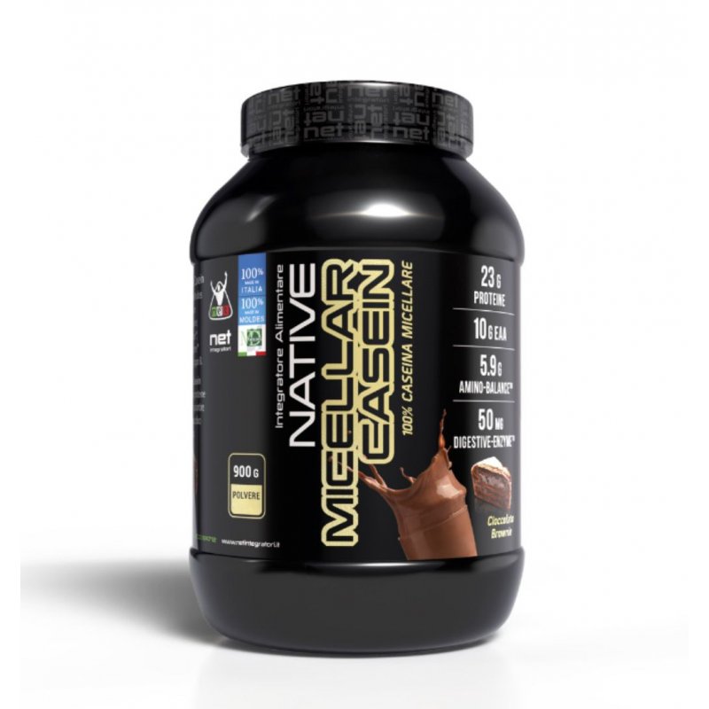 Vendita online INTEGRATORE ALIMENTARE NATIVE MICELLAR CASEIN 900G CIOCCOLATO BROWNIE costo  55,00 €  spedizione in 24h