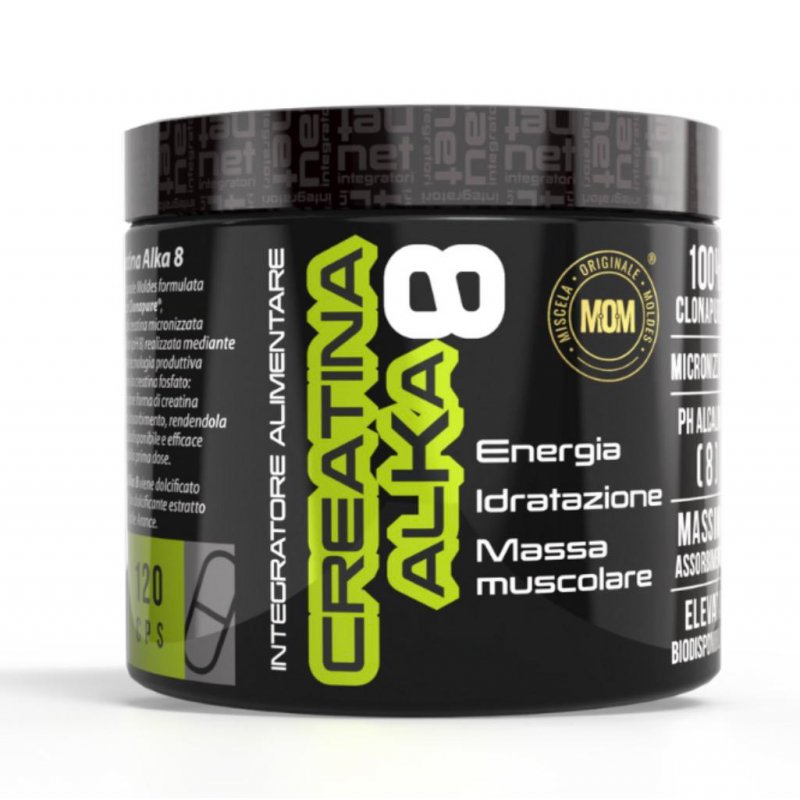 Vendita online INTEGRATORE PER LO SPORT CREATINA ALKA 8 120 CPS costo  30,00 €  spedizione in 24h