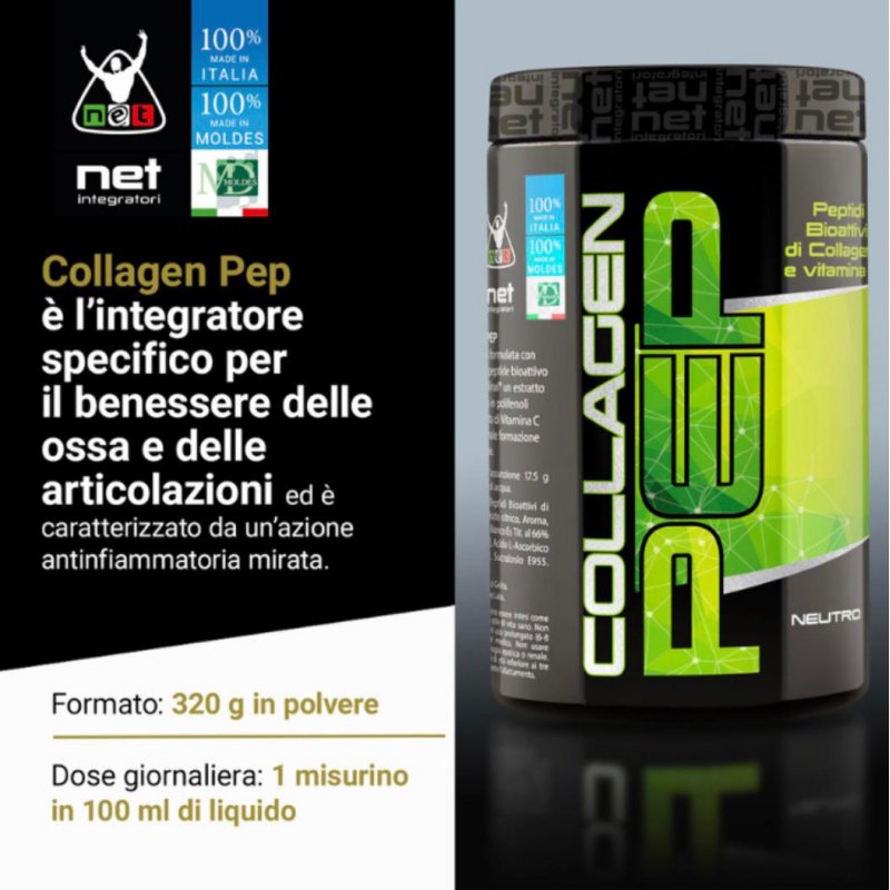 Vendita online INTEGRATORE ALIMENTARE COLLAGEN PEP 320G NEUTRO costo  35,00 €  spedizione in 24h