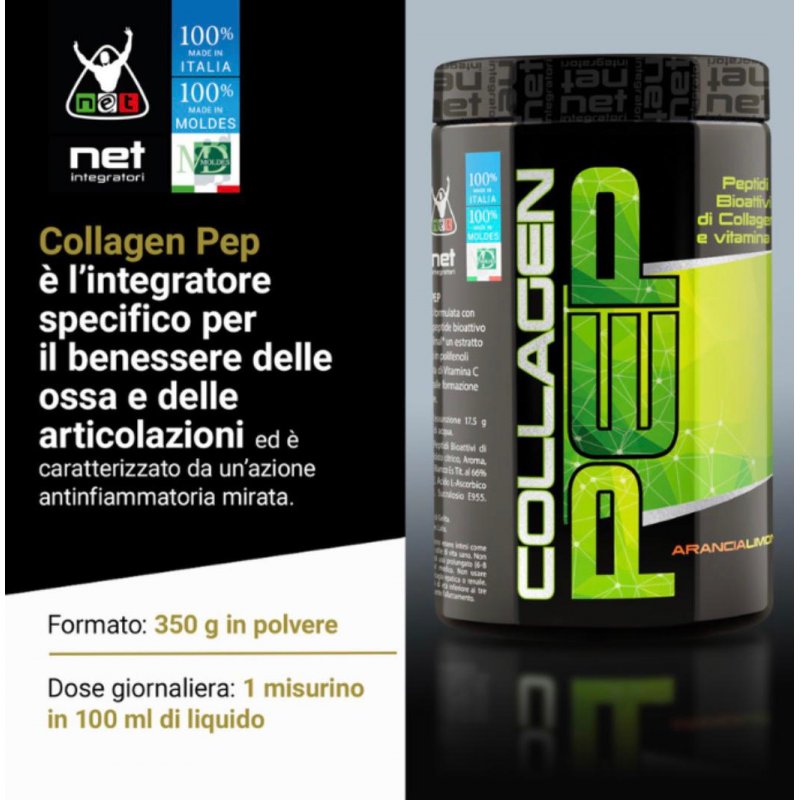 Vendita online INTEGRATORE ALIMENTARE COLLAGEN PEP 350G ARANCIA LIMONE costo  35,00 €  spedizione in 24h