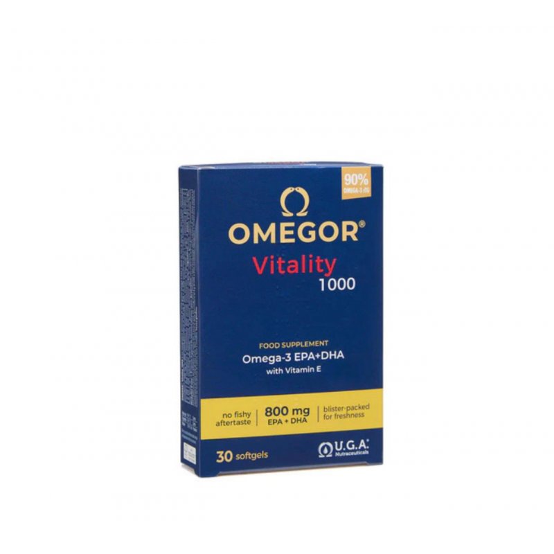 Vendita online INTEGRATORE ALIMENTARE OMEGOR VITALITY 1000 30 SOFTGELS costo  14,00 €  spedizione in 24h