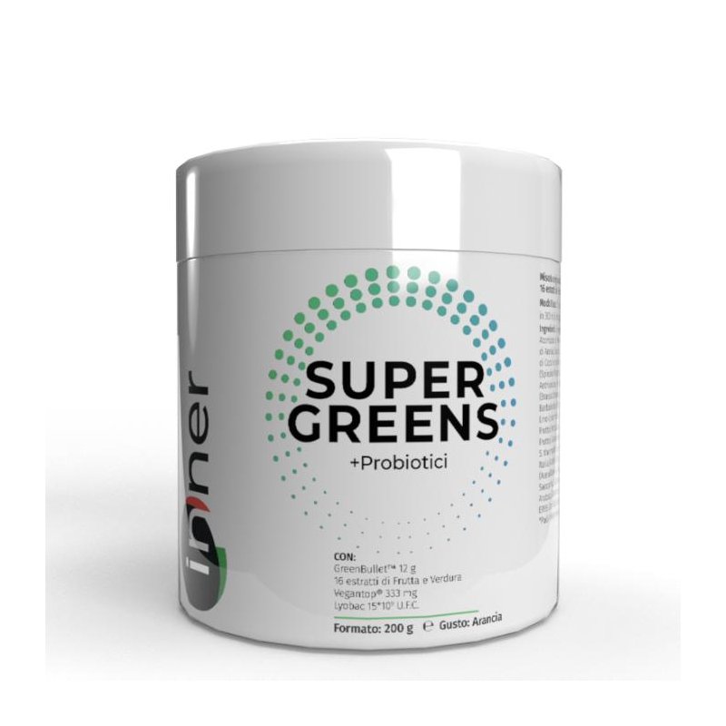 Vendita online INTEGRATORE ALIMENTARE SUPER GREENS + PROBIOTICI costo  30,00 €  spedizione in 24h