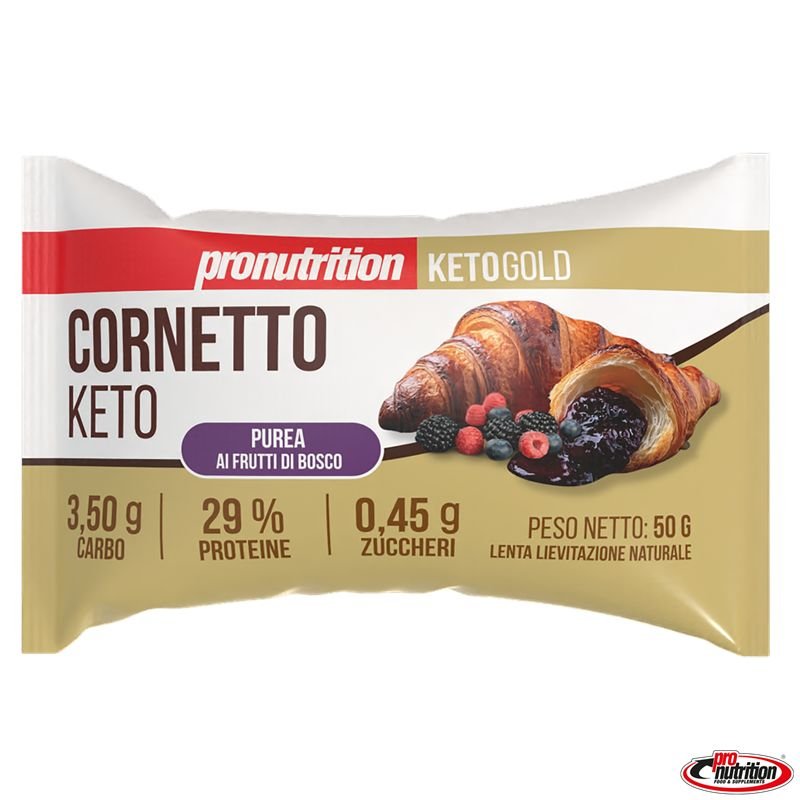 Vendita online KETO CORNETTO KETO 50G MULTICEREALI PUREA DI FRUTTI DI BOSCO costo  3,00 €  spedizione in 24h