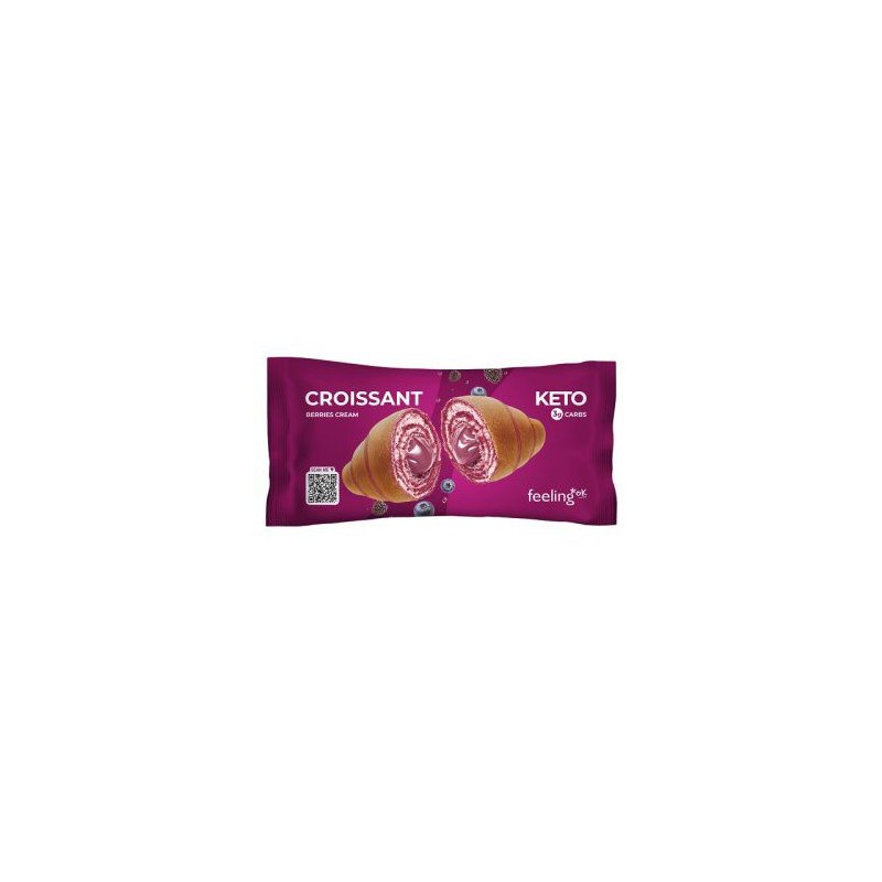 Vendita online KETO CROISSANT 50G BERRIES CREAM costo  2,50 €  spedizione in 24h