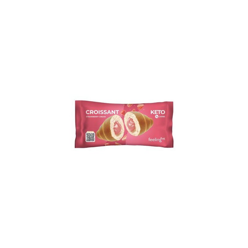 Vendita online KETO CROISSANT 50G STRAWBERRY costo  2,50 €  spedizione in 24h