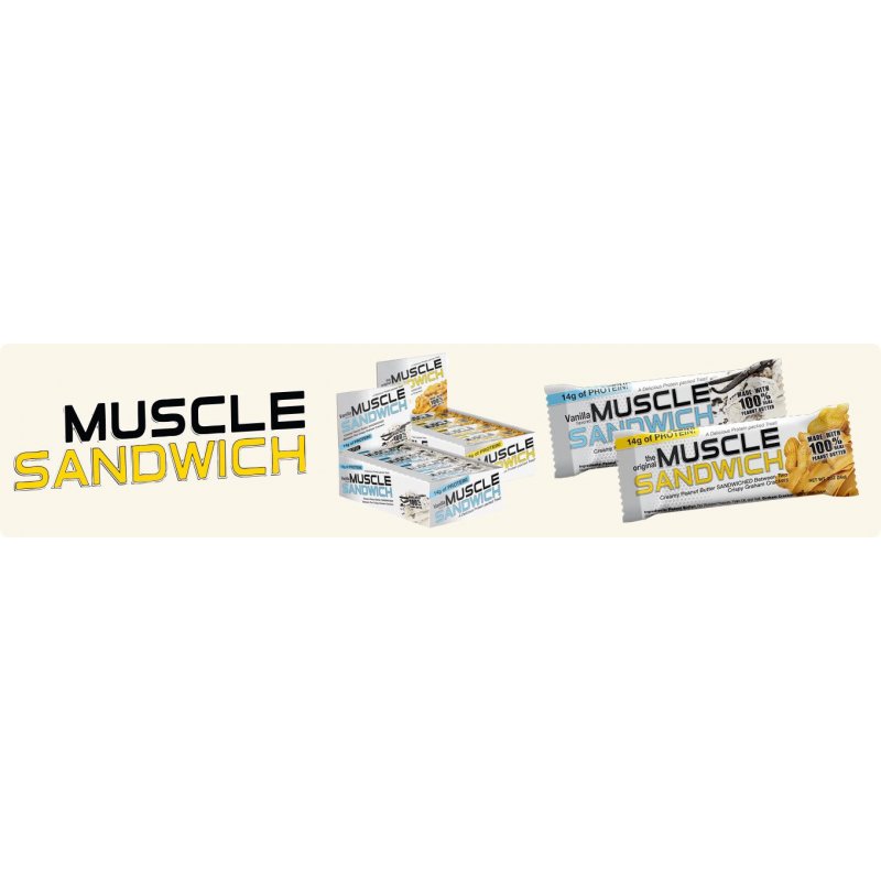 Vendita online INTEGRATORE ALIMENTARE MUSCLE SANDWICH 56G PEANUT BUTTER costo  2,50 €  spedizione in 24h