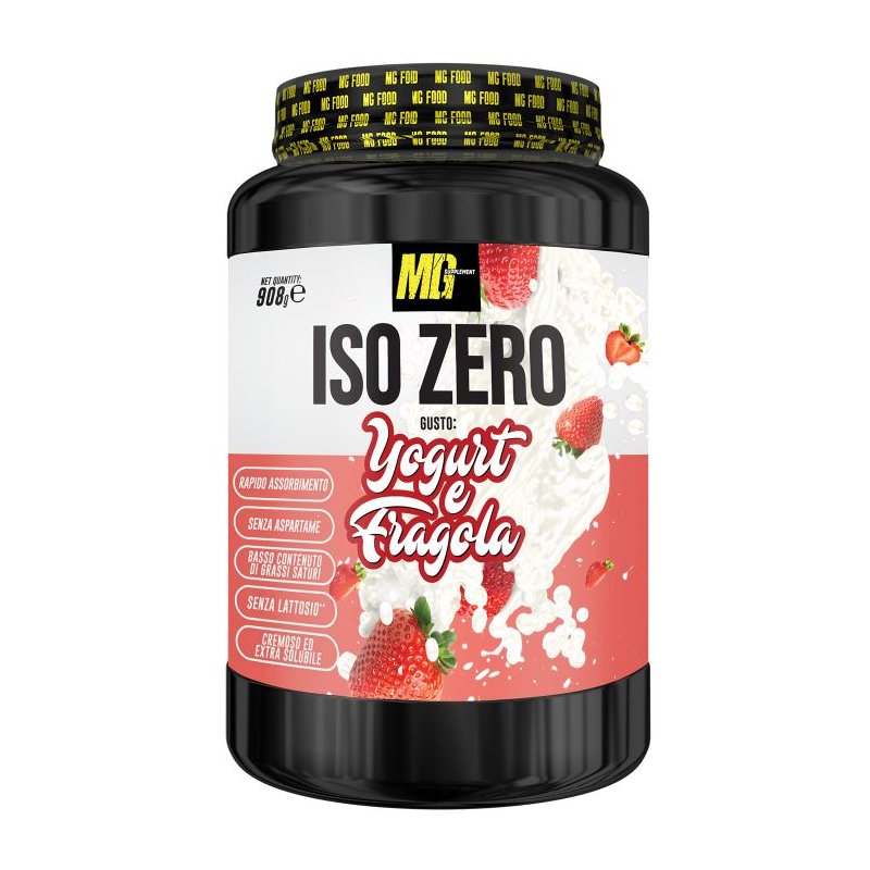 Vendita online INTEGRATORE ALIMENTARE ISO ZERO 908G YOGURT E FRAGOLA costo  45,00 €  spedizione in 24h