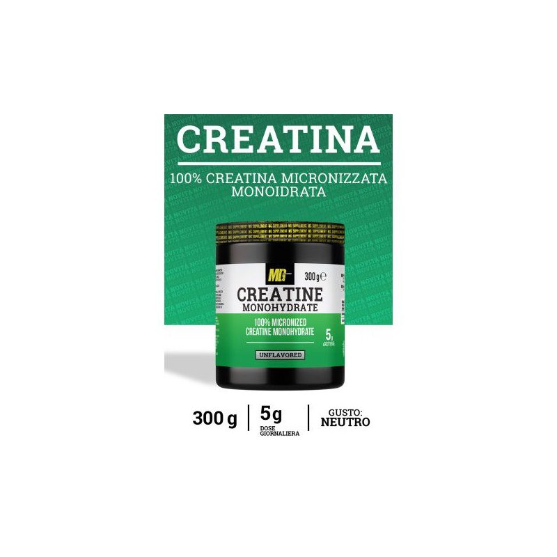 Vendita online INTEGRATORE PER LO SPORT 100% CREATINE 300G costo  25,00 €  spedizione in 24h