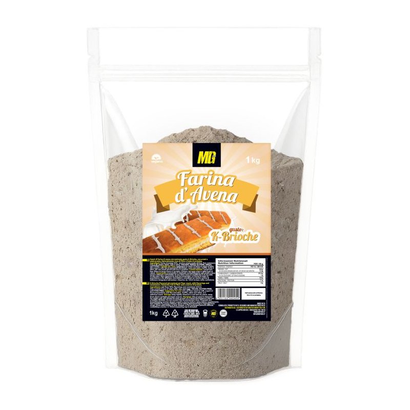 Vendita online INTEGRATORE ALIMENTARE FARINA D'AVENA 1KG K-BRIOCHE costo  12,00 €  spedizione in 24h