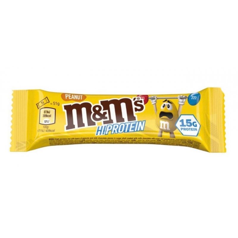 Vendita online INTEGRATORE ALIMENTARE M & Ms' HI PROTEIN 51G PEANUT costo  3,00 €  spedizione in 24h
