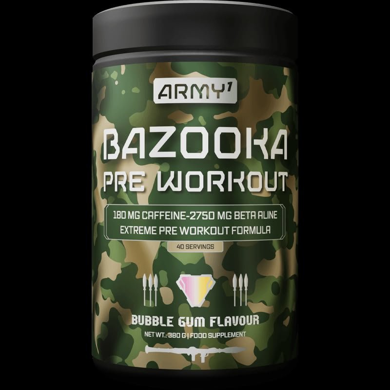 Vendita online INTEGRATORE PER LO SPORT BAZOOKA PRE WORKOUT 380G BUBBLE GUM costo  35,00 €  spedizione in 24h