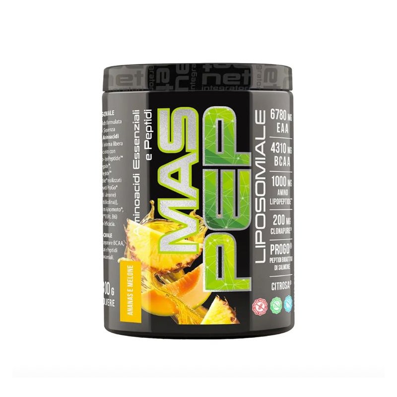Vendita online INTEGRATORE PER LO SPORT MAS PEP LIPOSOMIALE 300G ANANAS E MELONE costo  45,00 €  spedizione in 24h