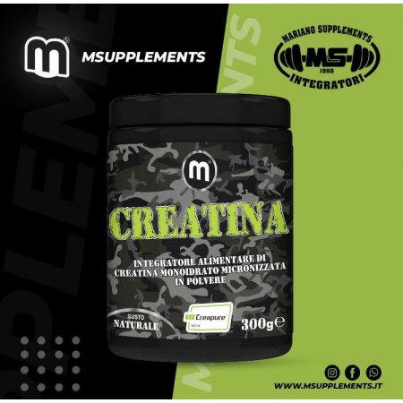 CREATINA MONOIDRATO MICRONIZZATA CREAPURE 300G
