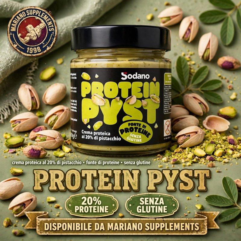 Vendita online INTEGRATORE ALIMENTARE PROTEIN PYST 200G PISTACCHIO costo  8,00 €  spedizione in 24h