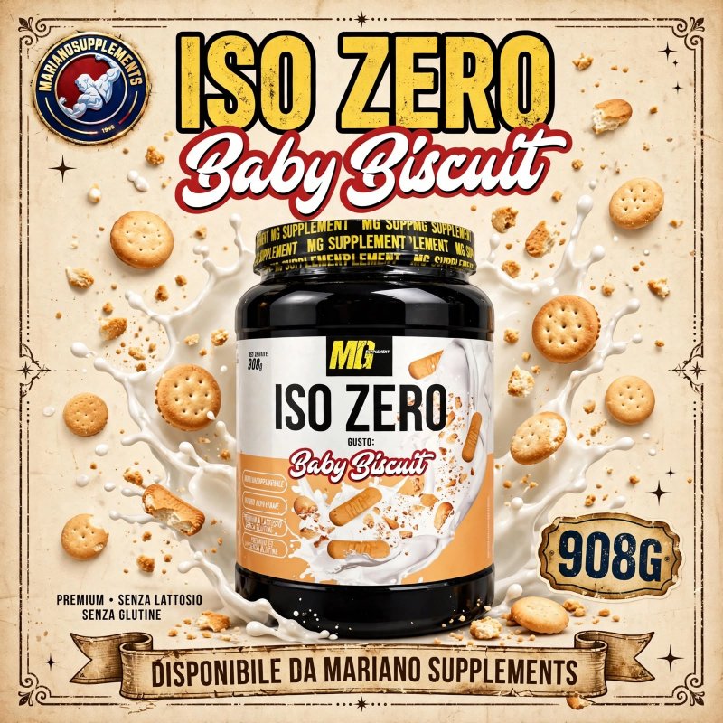 Vendita online INTEGRATORE ALIMENTARE ISO ZERO 908G BADY BISCUIT costo  45,00 €  spedizione in 24h