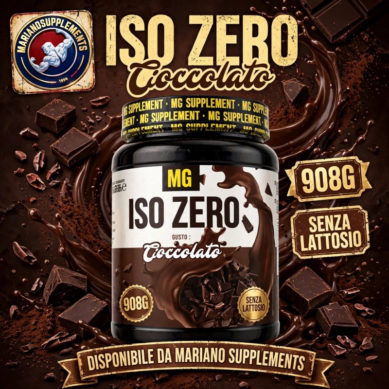 Vendita online INTEGRATORE ALIMENTARE ISO ZERO 908G CIOCCOLATO costo  45,00 €  spedizione in 24h