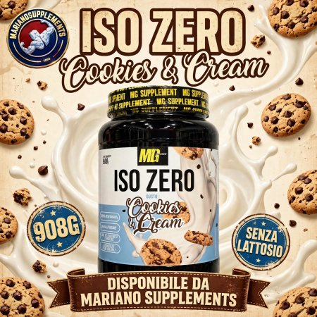 ISO ZERO 908G COOKIES & CREAM
