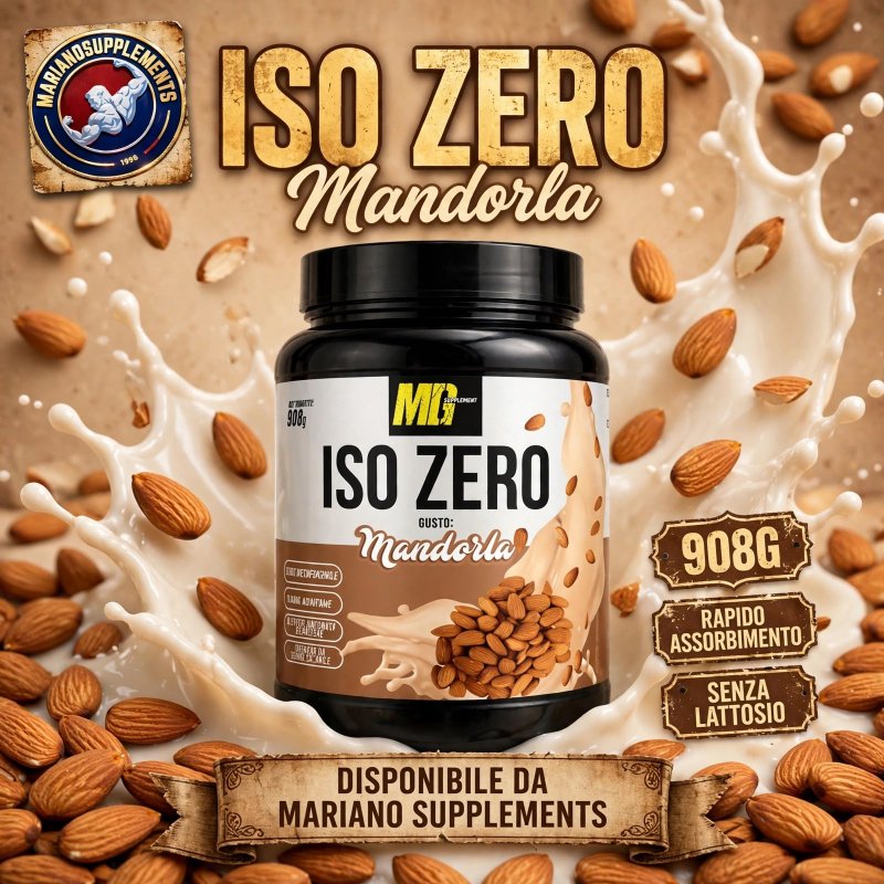 Vendita online INTEGRATORE ALIMENTARE ISO ZERO 908G MANDORLA costo  45,00 €  spedizione in 24h
