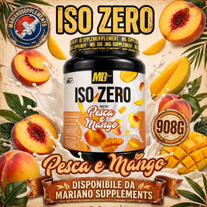 Vendita online INTEGRATORE ALIMENTARE ISO ZERO 908G PESCA E MANGO costo  45,00 €  spedizione in 24h
