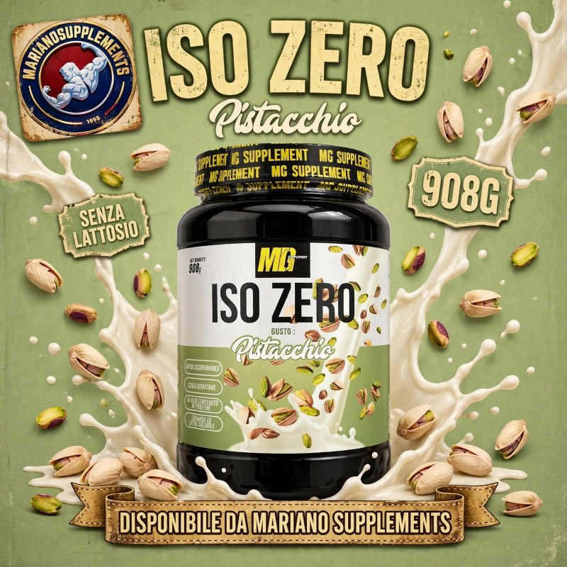 Vendita online INTEGRATORE ALIMENTARE ISO ZERO 908G PISTACCHIO costo  45,00 €  spedizione in 24h