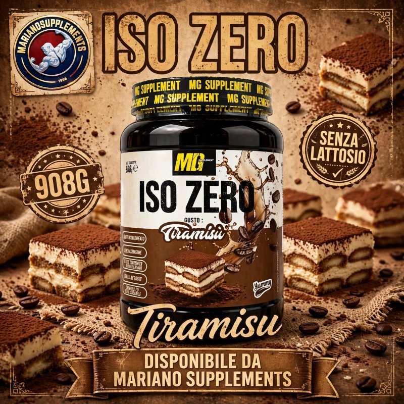 Vendita online INTEGRATORE ALIMENTARE ISO ZERO 908G TIRAMISU' costo  45,00 €  spedizione in 24h