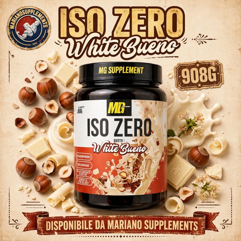 Vendita online INTEGRATORE ALIMENTARE ISO ZERO 908G WHITE BUENO costo  45,00 €  spedizione in 24h