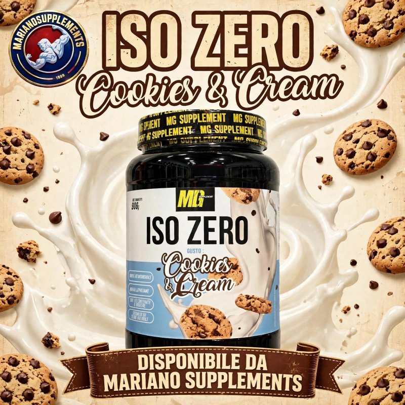 Vendita online INTEGRATORE ALIMENTARE ISO ZERO 908G COOKIES & CREAM costo  45,00 €  spedizione in 24h