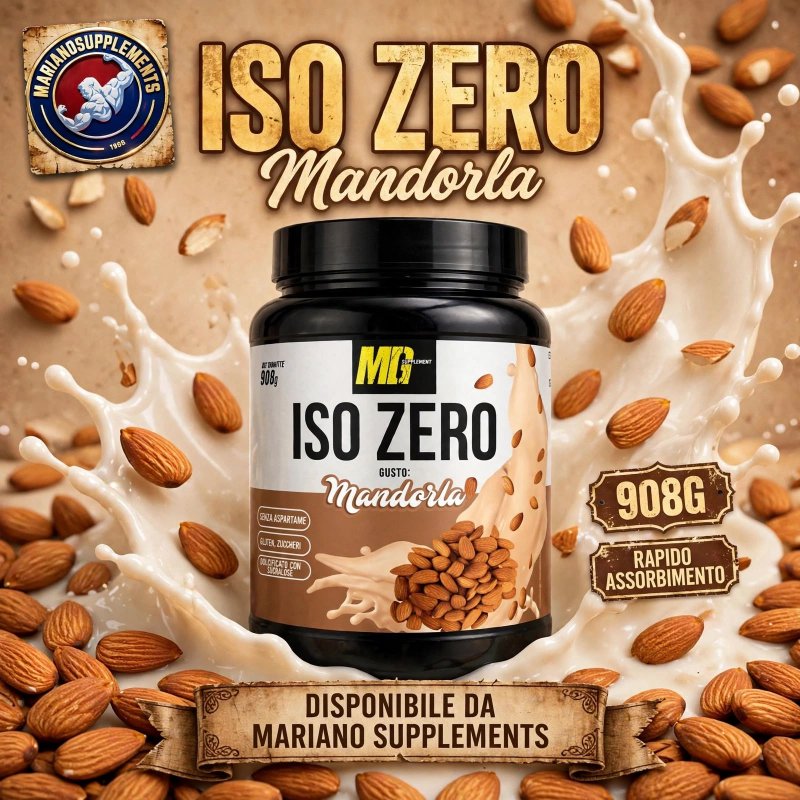 Vendita online INTEGRATORE ALIMENTARE ISO ZERO 908G MANDORLA costo  45,00 €  spedizione in 24h