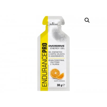 OVERDRIVE ENERGY GEL 30G ARANCIA